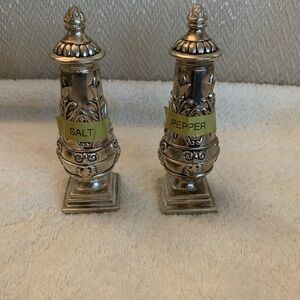 Elegant Silver Salt and Pepper Shakers